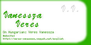 vanessza veres business card
